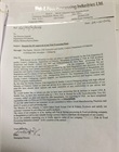 Application Letter for EU Approval 